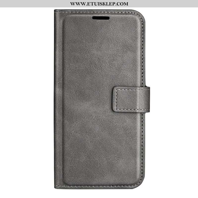 Etui Folio do iPhone 14 Rzemienna Tekstura